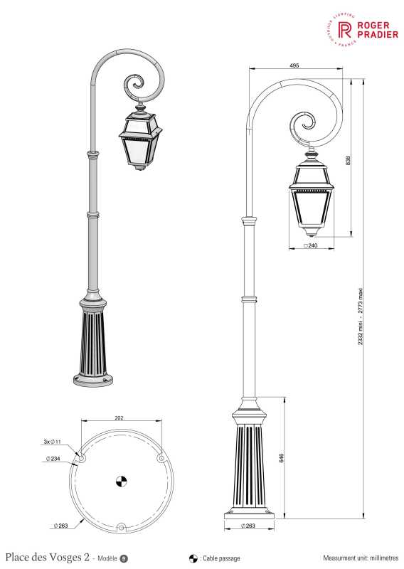 nostalgische Standleuchte mit Bischofsstab